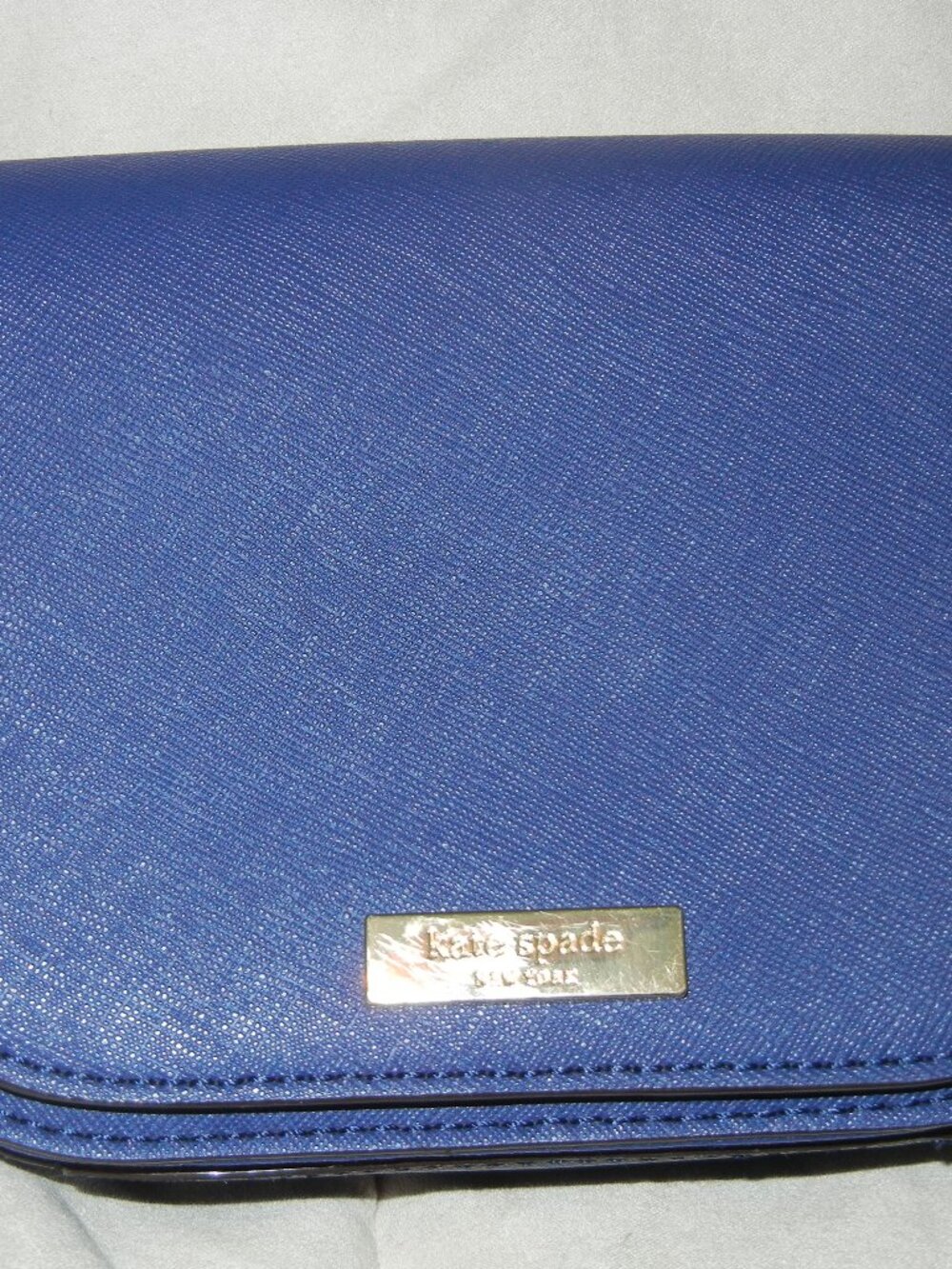 Kate Spade Newbury Lane Carsen Saffiano Leather Crossbody Bag - Navy Blue